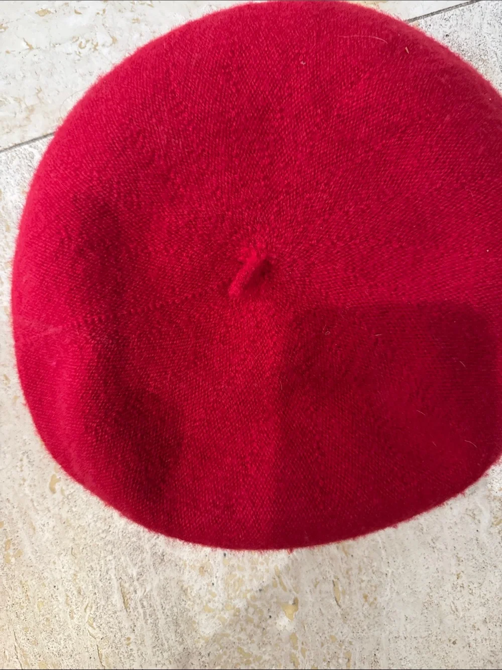 Red Wool Beret - Unbranded